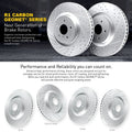 R1 Concepts Brake Rotor- Carbon D/S Fits Audi A6