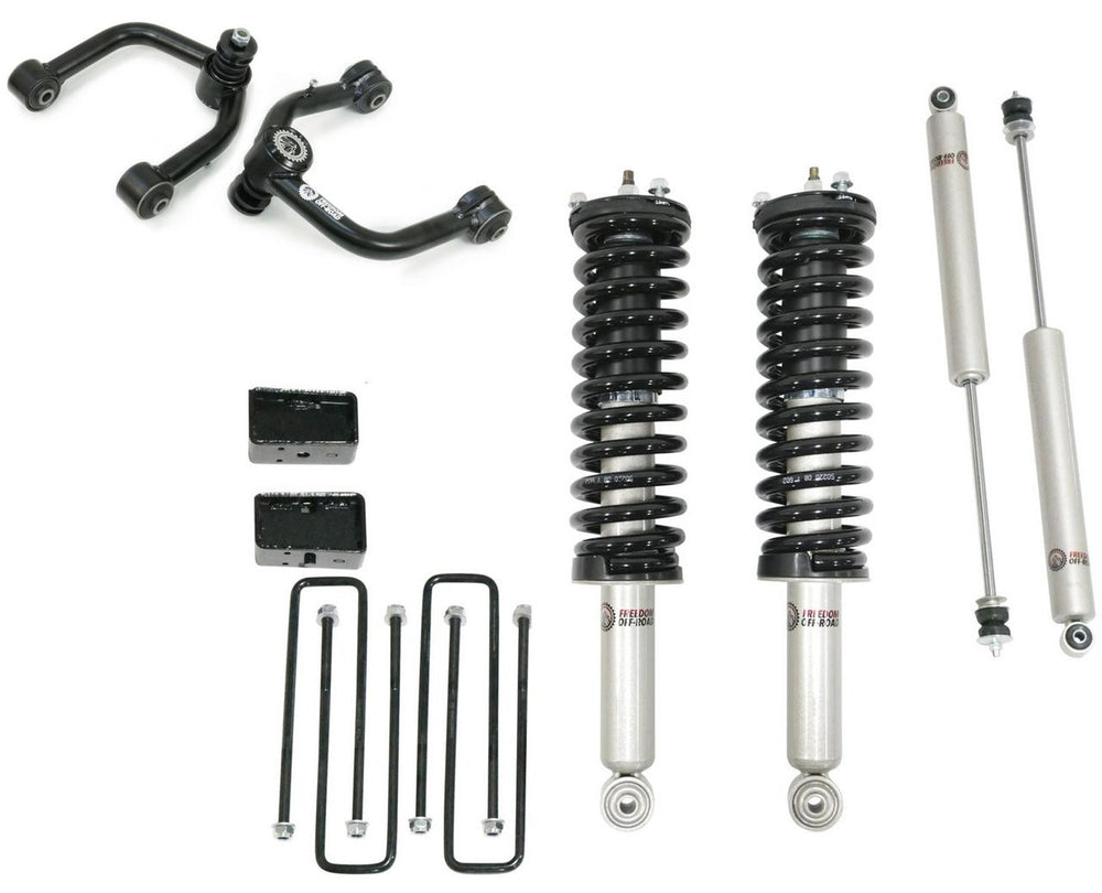 Freedom Offroad 3 Inch Lift Kit Front Struts w/ Rear Blocks Shocks and Control Arms for 00-06 Tundra Freedom Off-Road - FO-T804-3-KITFO-T704FU