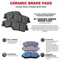 R1 E- Line Series Brake Rotor - D/S - Black w/ Ceramic Pads Hdw Fits Saab 9-2X