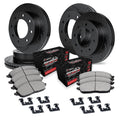 R1 eLINE Series Brake Rotors - D/S - Black - Perf Off-Road/Tow Pads - Hdw