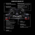 R1 eLINE Series Brake Rotors - D/S - Black - Perf Off-Road/Tow Pads - Hdw