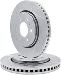 R1 Concepts Brake Rotor- Slotted - Silver Fits INFINITI QX4