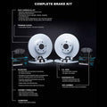 R1 Concepts Brake Rotor- Carbon Coated with Ceramic Pads Hdw