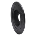 R1 98-05 Buick Park Avenue Rear Right Drilled & Slotted Black Brake Rotor