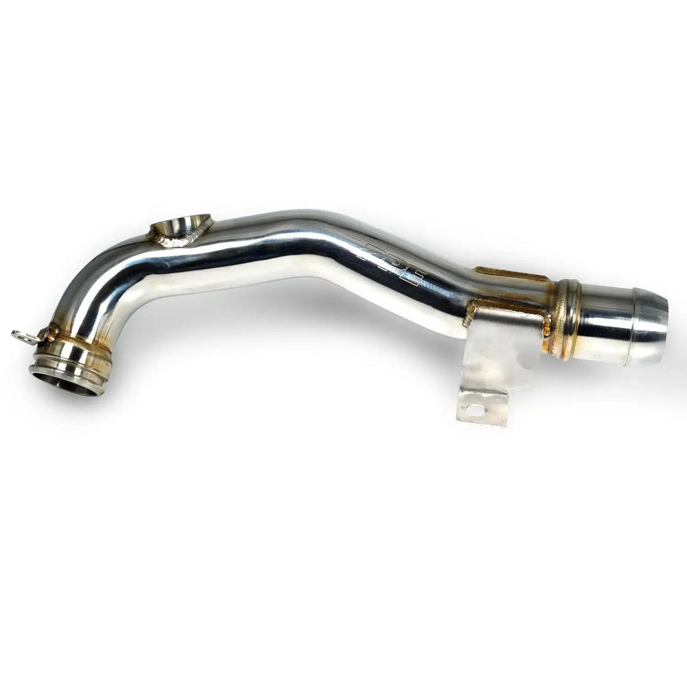 304 Stainless Steel Engine Coolant Return Pipe - 2006-2010 GM 6.6L Duramax LBZ LMM - Polished