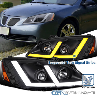 HEADLGHTS LIGHT BAR/BLACK HOUSING CLEAR LENS