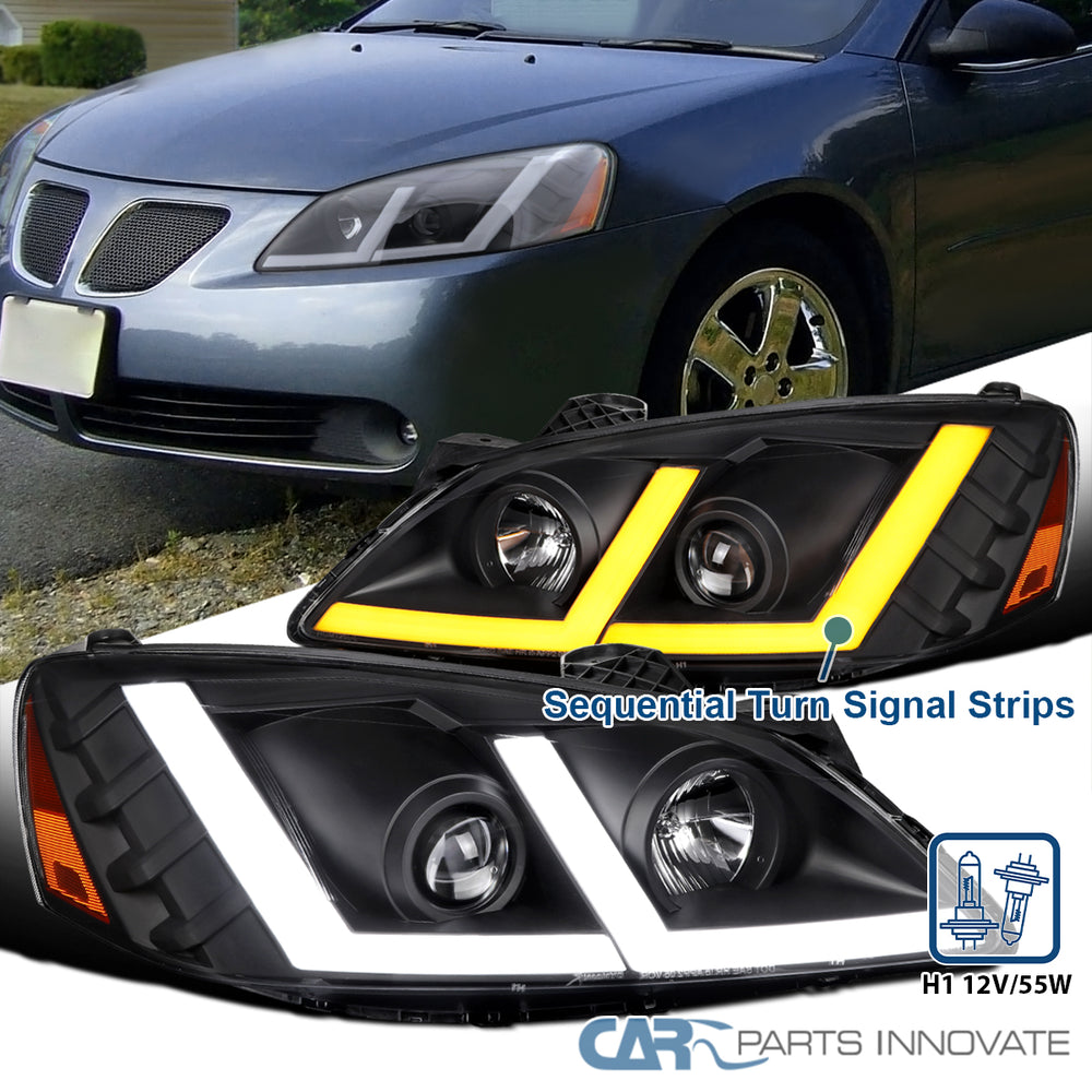 HEADLGHTS LIGHT BAR/BLACK HOUSING CLEAR LENS