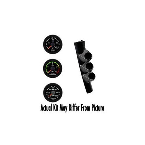 ~(1.3 lbs. 8X6X6)~ 98-02 DODGE CUMMINS EV2 Black Face/Red Pointer/Black Bezel Pyro-Boost-Trans Temp WO/Speaker