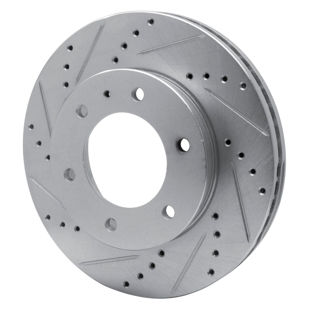 R1 13-17 Ford Ranger (Mexico) Front Left Drilled & Slotted Black Brake Rotor