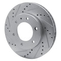 R1 13-17 Ford Ranger (Mexico) Front Left Drilled & Slotted Black Brake Rotor