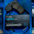 R1 2009-2014 Mini Cooper (Excl Clubman) Front R1 Ceramic Pads & Hardware Kit