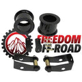 3 Inch Front Coil Spring Spacers with Shock Extenders and Brake Line Brackets 07-18 Wrangler JK Freedom Off-Road