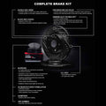 R1 Concepts Hi-Carbon Alloy GEOMET Coated Rotor - Dimpled and Slotted Fits BMW 230i