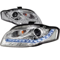 PROJECTOR HEADLIGHT CHROME R8 STYLE