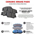 R1 E- Line Series Brake Rotor - D/S - Black w/ Ceramic Pads Fits Audi A6