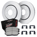 R1 10-24 Lexus GX460 Front Carbon Coated Brake Rotor Set w/Off-Road/Tow Brake Pads and Hardware