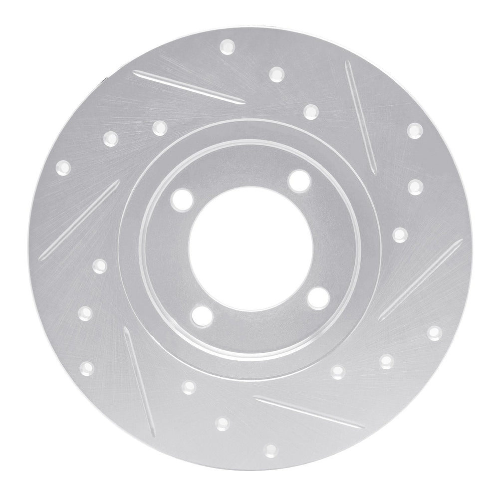 R1 70-79 Toyota Carina Front Left Drilled & Slotted Black Brake Rotor