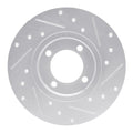 R1 70-79 Toyota Carina Front Left Drilled & Slotted Black Brake Rotor