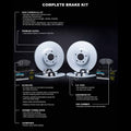 R1 17-25 Alfa Romeo Stelvio Front & Rear Carbon Coated Rotor Set w/Euro Ceramic Pads