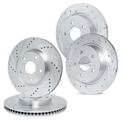 R1 Concepts Brake Rotor- D/S - Silver Fits Hyundai Santa