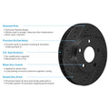 R1 Concepts Brake Hose Fits Chevrolet Sonic