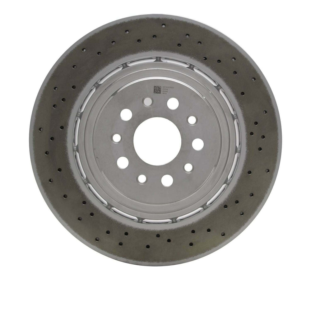 R1 14-22 Maserati Quattroporte Front Drilled Geo-Carbon Series Rotor