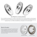 R1 Concepts E- Line Series Brake Rotor with Ceramic Brake Pads Fits Ford Mondeo