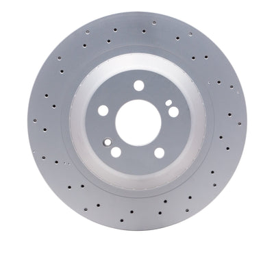 R1 Concepts Hi-Carbon Alloy GEOMET Coated Rotor - Drilled Fits Mercedes-Benz Maybach
