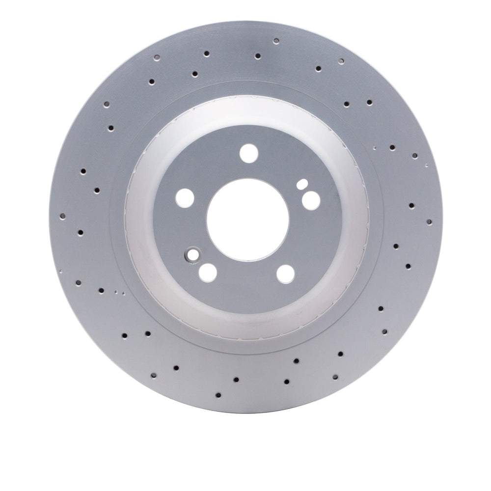 R1 Concepts Hi-Carbon Alloy GEOMET Coated Rotor - Drilled Fits Mercedes-Benz Maybach