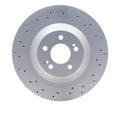 R1 Concepts Hi-Carbon Alloy GEOMET Coated Rotor - Drilled Fits Mercedes-Benz Maybach