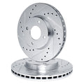 R1 Concepts Brake Rotor- D/S - Silver Fits Chrysler Daytona
