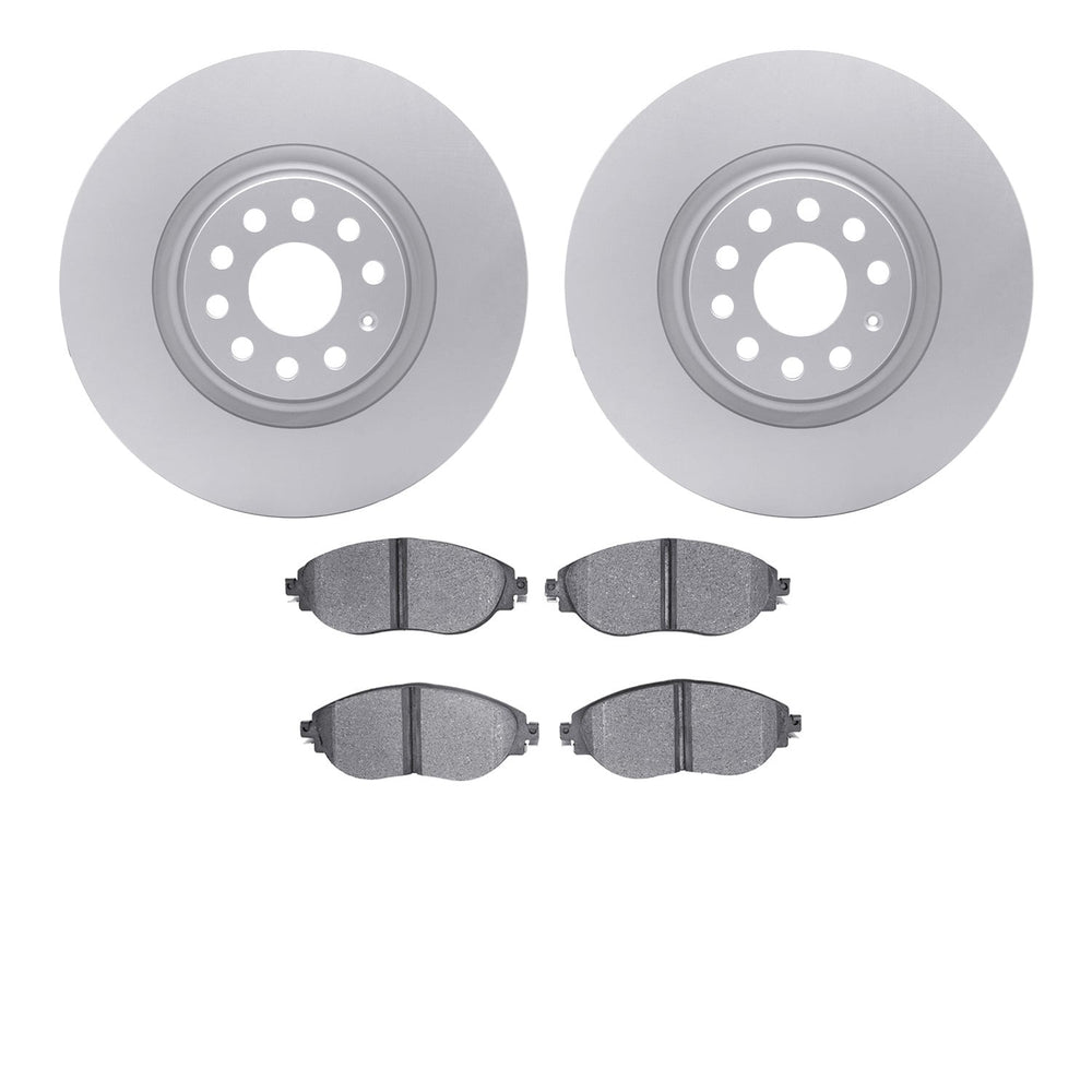 R1 Concepts Brake Rotor- Carbon Coated with Ceramic Pads Fits Audi Q3
