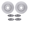 R1 Concepts Brake Rotor- Carbon Coated with Ceramic Pads Fits Audi Q3