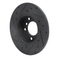 R1 Concepts Brake Rotor Drilled and Slotted Silver Fits BMW 318ti