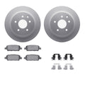 R1 Concepts Brake Rotor- Carbon Coated with Ceramic Pads Hdw Fits Nissan Altima