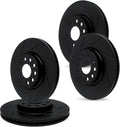 R1 Concepts Brake Rotor- Slotted - Black