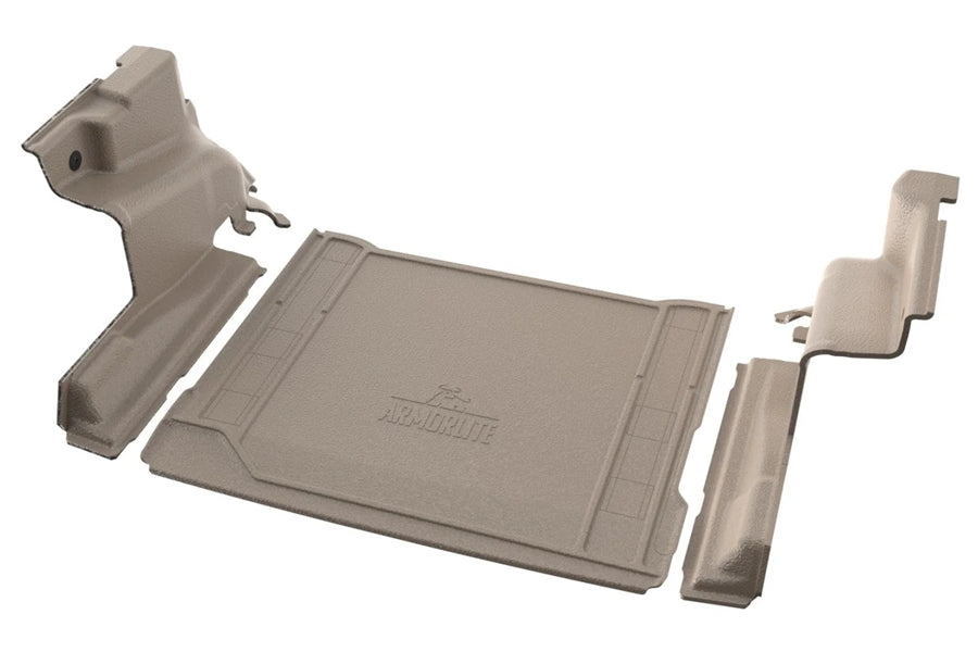 Armorlite 24-current Jeep Wrangler 4XE cargo set (wheelhouse covers (l/r) cargo mat) NO subwoofer desert khaki