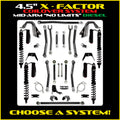 Rock Krawler 4.5 Inch X Factor X2 No Limits Trail Runner Long Arm System w/ Fast CD Adjusters Lift Kit JT45X2NL-DTRS2