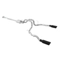 0914 FORD F150 CATBACK EXHAUST SYSTEM RAW TUBE W/BLACK TIPS