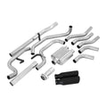 0914 FORD F150 CATBACK EXHAUST SYSTEM RAW TUBE W/BLACK TIPS