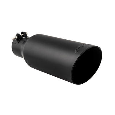 0914 FORD F150 CATBACK EXHAUST SYSTEM RAW TUBE W/BLACK TIPS