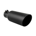 0914 FORD F150 CATBACK EXHAUST SYSTEM RAW TUBE W/BLACK TIPS