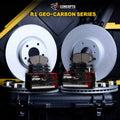 R1 Concepts Brake Rotors - Carbon Coated w/ Optimum Oe Pads Hdw