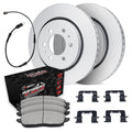 R1 19-25 Cadillac Escalade ESV Front Carbon Coated Brake Rotor Set w/Off-Road/Tow Brake Pads