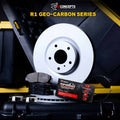 R1 19-25 Cadillac Escalade ESV Front Carbon Coated Brake Rotor Set w/Off-Road/Tow Brake Pads