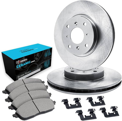 R1 Concepts E- Line Series Brake Rotor with Ceramic Brake Pads Hdw