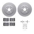 R1 Concepts Brake Rotor- Carbon Coated with Ceramic Pads Hdw Fits Lexus LS400