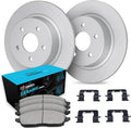 R1 Concepts Brake Rotor- Carbon Coated with Ceramic Pads Hdw Fits Toyota Avalon
