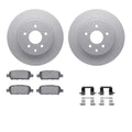 R1 Concepts Brake Rotor- Carbon Coated with Ceramic Pads Hdw Fits INFINITI EX35