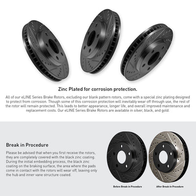 R1 E- Line Series Brake Rotor - D/S - Black w/ Ceramic Pads Hdw